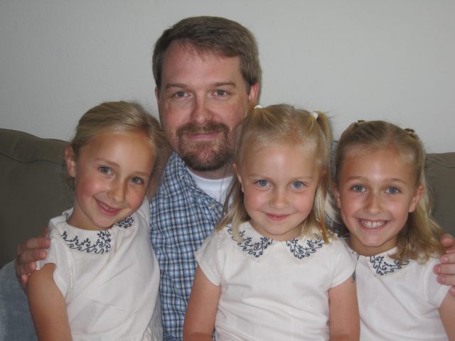 Albany, CA Summer 2009 With his nieces Anna (6), Daisy (4), and Emilie (8) Huber