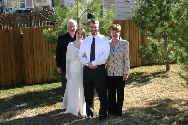 March 29, 2004 Eric and Monique’s wedding day Eric and Monique with Eric’s parents, Eric and Betsy